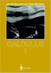 Cover of: Calculus I by Jerrold E. Marsden