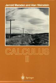 Cover of: Calculus II (Undergraduate Texts in Mathematics) by Jerold Marsden, A. Weinstein