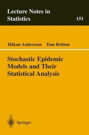 Stochastic epidemic models and their statistical analysis