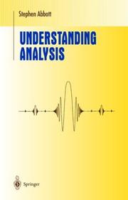 Understanding Analysis by Stephen Abbott