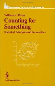 Cover of: Counting for something: statistical principles and personalities