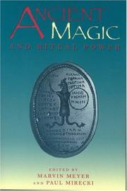 Cover of: Ancient magic and ritual power