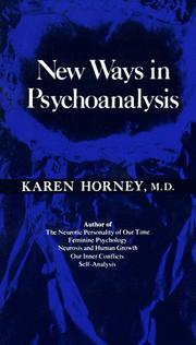 Cover of: New Ways in Psychoanalysis by Karen Horney
