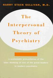 Cover of: The interpersonal theory of psychiatry