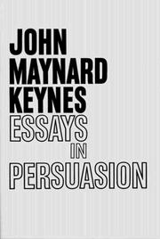 Cover of: Essays in persuasion