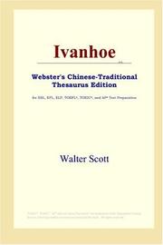 Cover of: Ivanhoe (Webster's Chinese-Traditional Thesaurus Edition) by Sir Walter Scott