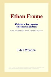 Cover of: Ethan Frome (Webster's Portuguese Thesaurus Edition) by Edith Wharton