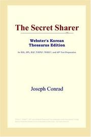Cover of: The Secret Sharer (Webster's Korean Thesaurus Edition) by Joseph Conrad