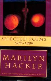 Cover of: Selected Poems, 1965–1990 by Marilyn Hacker