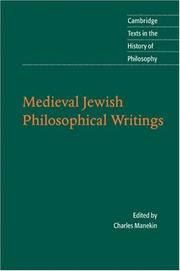 Medieval Jewish philosophical writings