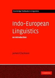 Cover of: Indo-European Linguistics