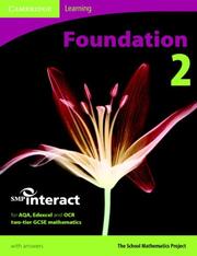 Cover of: SMP GCSE Interact 2-tier Foundation 2 Pupil's Book (SMP Interact 2-tier GCSE) by School Mathematics Project.