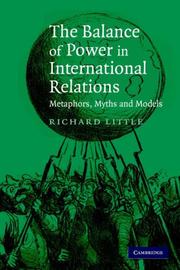 The balance of power in international relations : metaphors, myths, and models