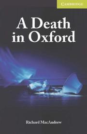 Cover of: A Death in Oxford Book/Audio CD pack: Starter/Beginner (Cambridge English Readers)
