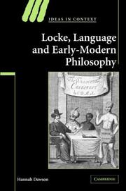 Locke, Language and Early-Modern Philosophy (Ideas in Context) by Hannah Dawson