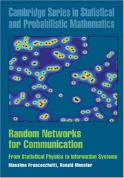 Random networks for communication : from statistical physics to information systems