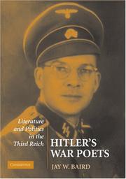 Cover of: Hitler's War Poets: Literature and Politics in the Third Reich