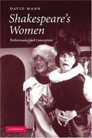 Cover of: Shakespeare's Women: Performance and Conception