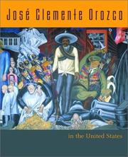 Cover of: Jose Clemente Orozco in the United States, 1927-1934