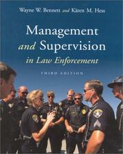 Management and supervision in law enforcement