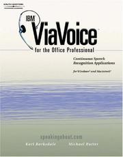 Cover of: IBM ViaVoice for the Office Professional: Speech Recognition Series