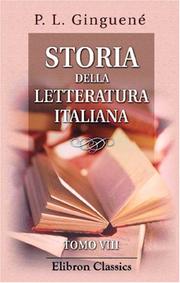 Cover of: Storia della letteratura italiana: Tomo 8