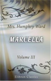Cover of: Marcella: Volume 3
