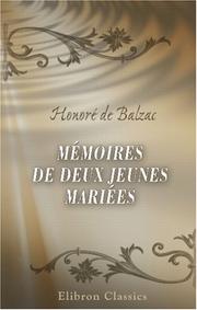 Cover of: Mémoires de deux jeunes mariées
