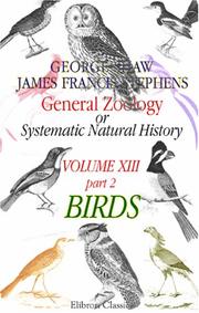 Cover of: General Zoology or Systematic Natural History by James Francis Stephens