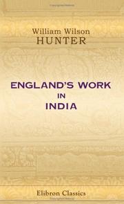 Cover of: England's work in India
