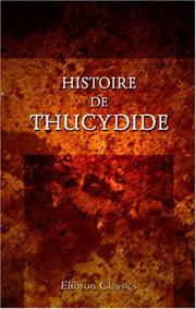 Cover of: Histoire de Thucydide: Traduite du grec par Lévesque