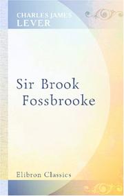 Sir Brook Fossbrooke by Charles James Lever