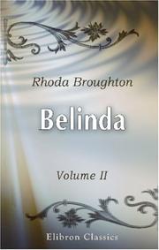 Belinda by Rhoda Broughton