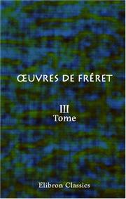 Cover of: uvres de Fréret: Tome 3
