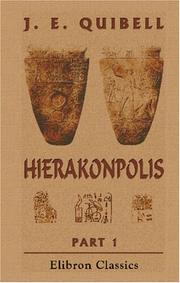 Cover of: Hierakonpolis: Part 1. Plates of Discoveries in 1898