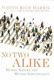 Cover of: No two alike: human nature and human individuality