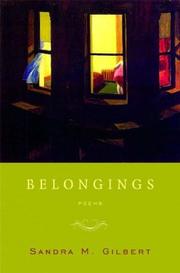 Cover of: Belongings: poems