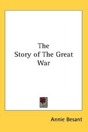 Cover of: The Story of The Great War