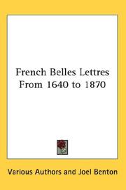 French belles-lettres from 1640-1870 by Scarron Monsieur, Count Voleny, Prosper Mérimée, Gustave Flaubert, Alphonse de Lamartine, Various, et al