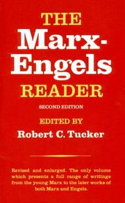 Cover of: The Marx-Engels Reader, Second Edition by Tucker, Robert C., Friedrich Engels