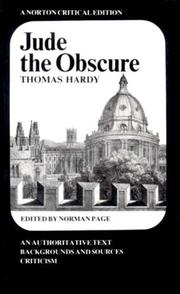 Cover of: Jude the Obscure | Thomas Hardy