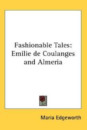 Cover of: Fashionable Tales: Emilie de Coulanges and Almeria