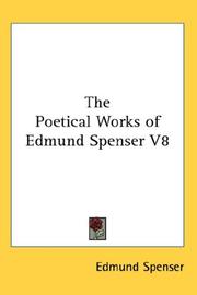 Cover of: The Poetical Works of Edmund Spenser V8