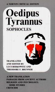 Cover of: Oedipus tyrannus by Sophocles