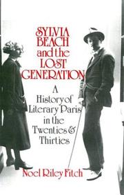 Cover of: Sylvia Beach and the Lost Generation