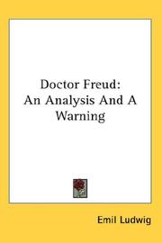 Cover of: Doctor Freud: An Analysis And A Warning