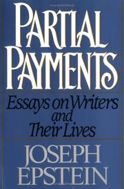 Cover of: Partial Payments: Essays on Writers and Their Lives