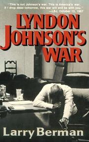 Cover of: Lyndon Johnson's War: the road to stalemate in Vietnam