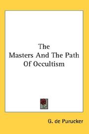 Cover of: The Masters And The Path Of Occultism