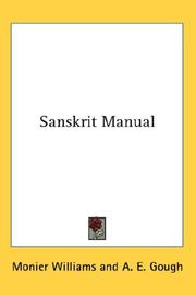 Cover of: Sanskrit Manual